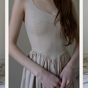 Ovate Hemlock dress in white, size large.